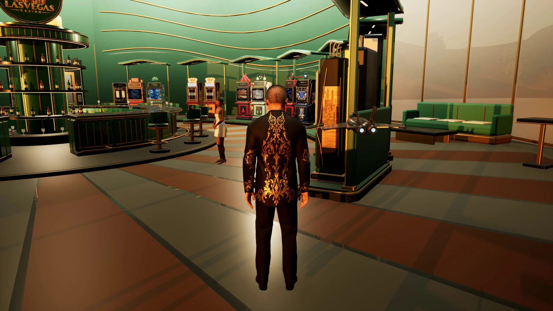 La salle Élite Royale de Las Vegas Casino — capture réelle du jeu en développement